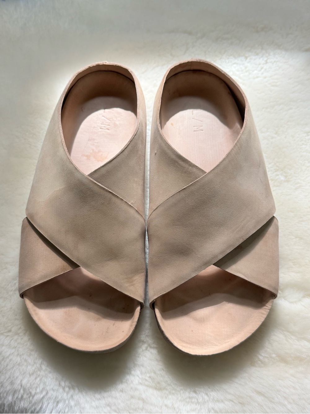 Lauren manoogian raw cross sandals